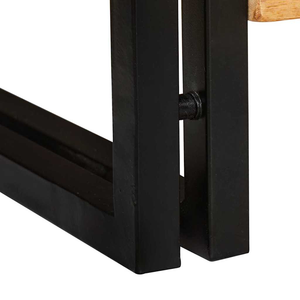 Cabinet à chaussures avec porte Marron bois de manguier massif - XIOS