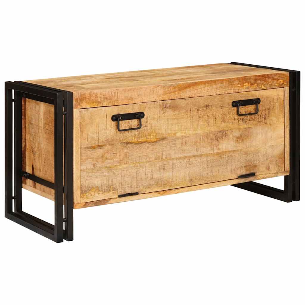 Cabinet à chaussures avec porte Marron bois de manguier massif XIOS