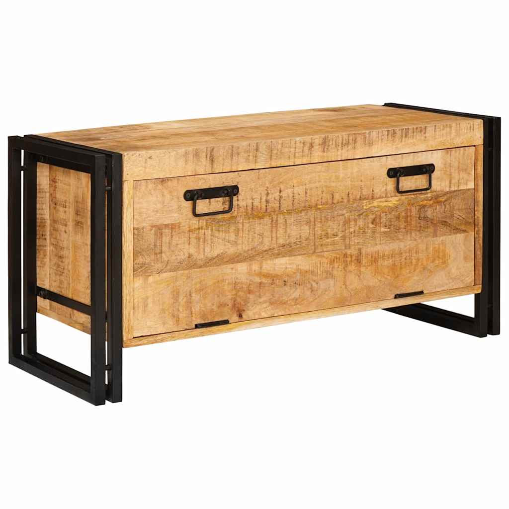 Cabinet à chaussures avec porte Marron bois de manguier massif XIOS