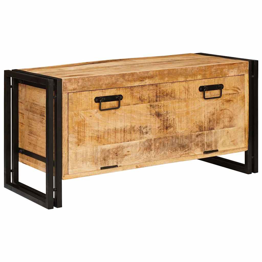 Cabinet à chaussures avec porte Marron bois de manguier massif - XIOS