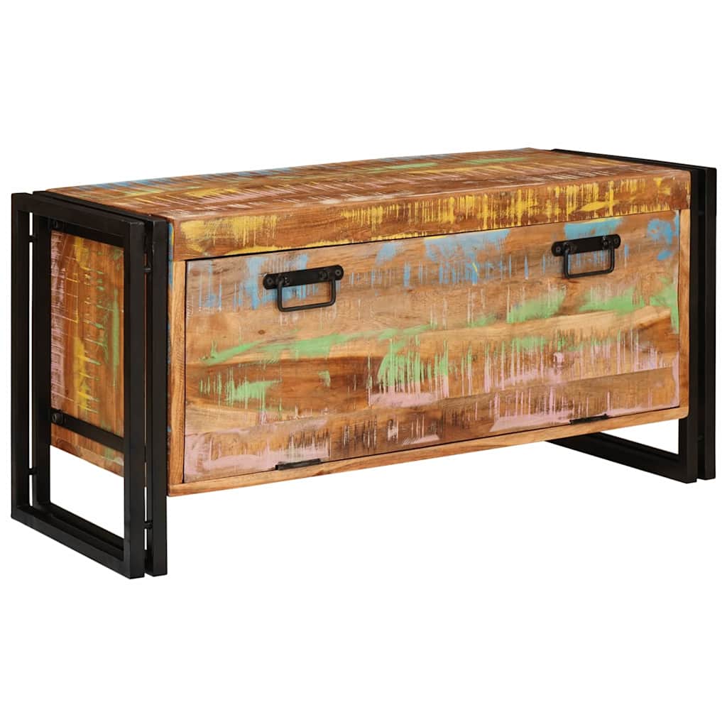 Cabinet à chaussures Marron bois de récupération massif XIOS