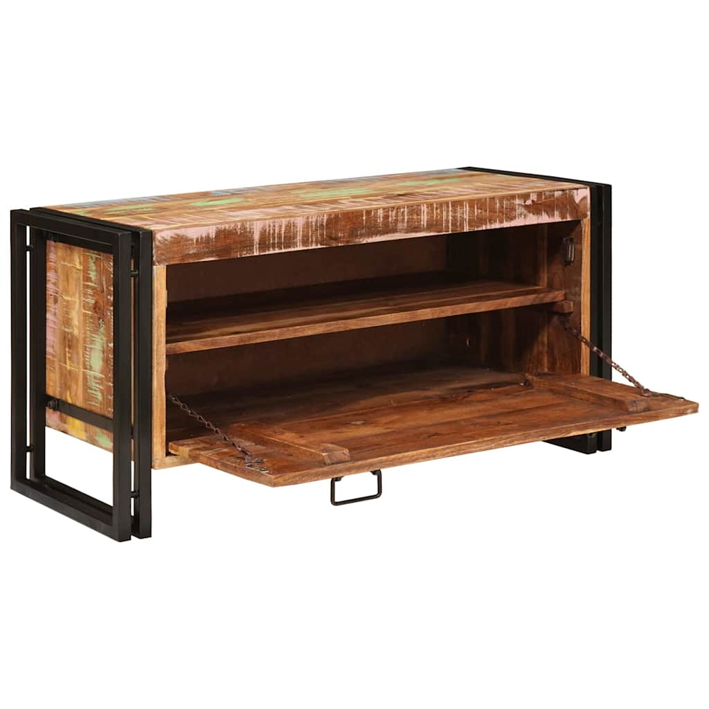 Cabinet à chaussures Marron bois de récupération massif - XIOS
