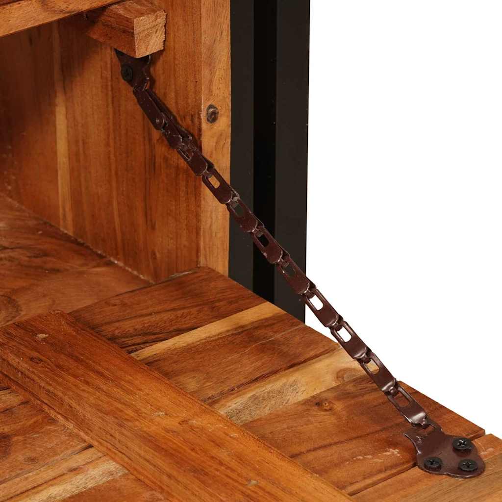Cabinet à chaussures avec étagère Marron Bois d'acacia massif - XIOS