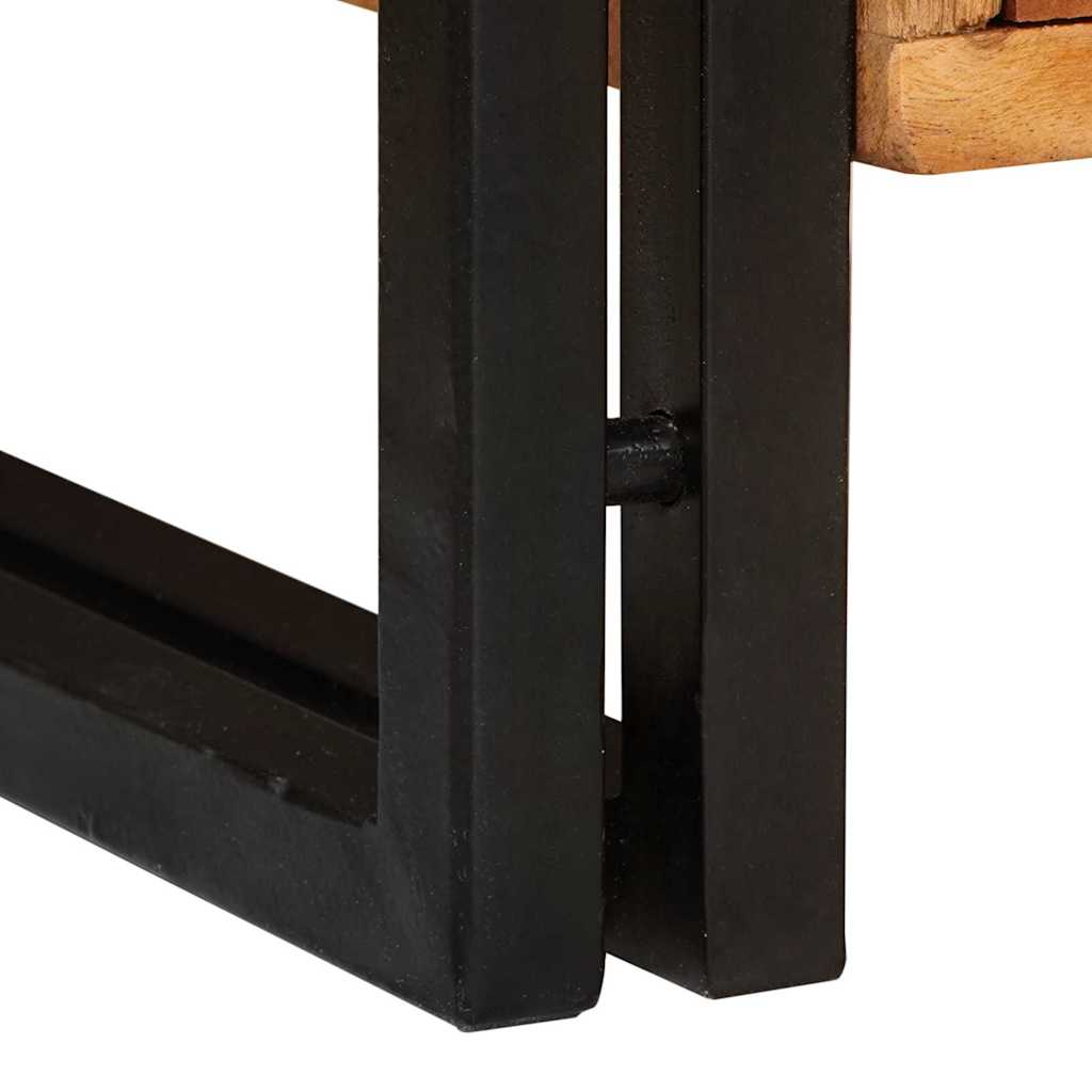 Cabinet à chaussures avec étagère Marron Bois d'acacia massif - XIOS