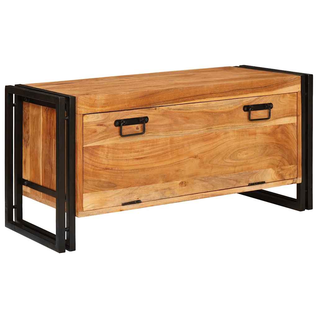 Cabinet à chaussures avec étagère Marron Bois d'acacia massif XIOS