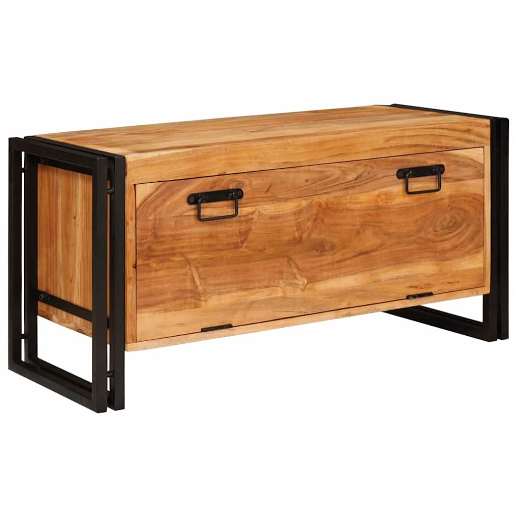 Cabinet à chaussures avec étagère Marron Bois d'acacia massif XIOS