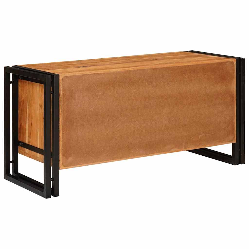 Cabinet à chaussures avec étagère Marron Bois d'acacia massif - XIOS