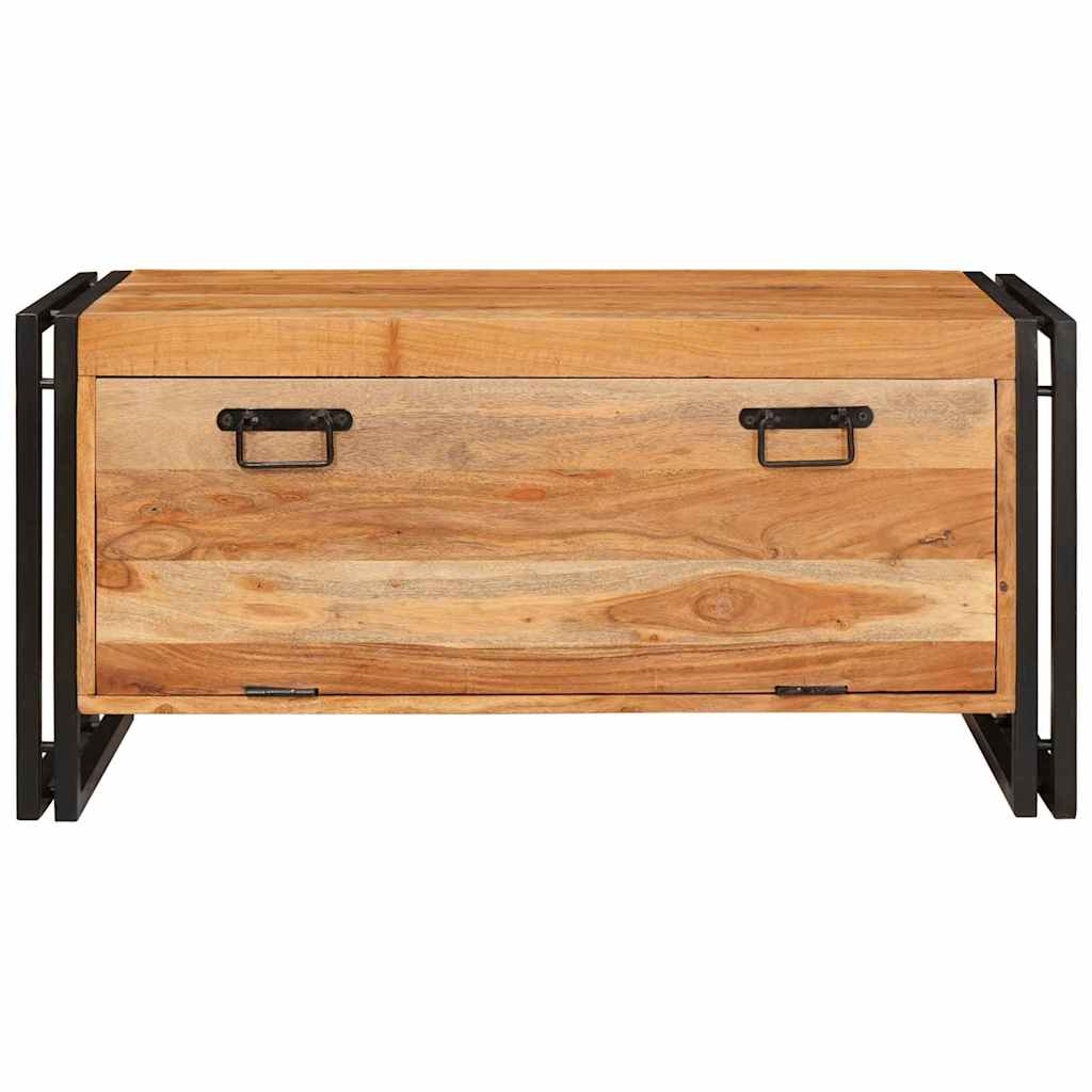 Cabinet à chaussures avec étagère Marron Bois d'acacia massif - XIOS
