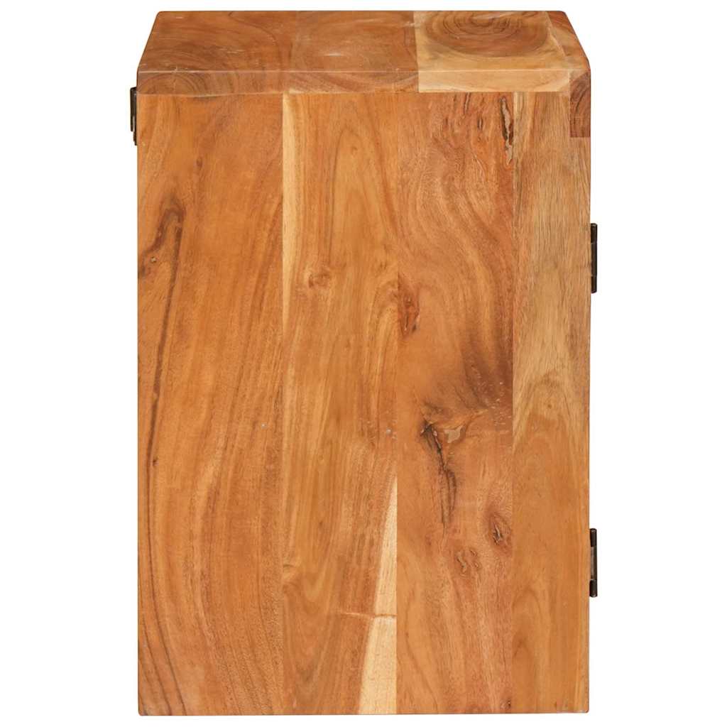 Table de chevet Marron 35 x 33 x 48 cm Bois massif d'acacia - XIOS