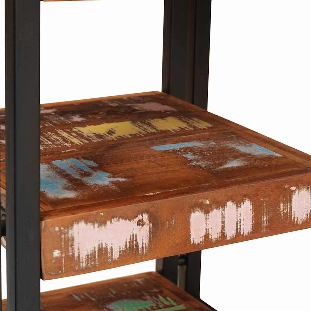 Table de chevet 2 pcs Marron et noir Bois massif récupéré - XIOS