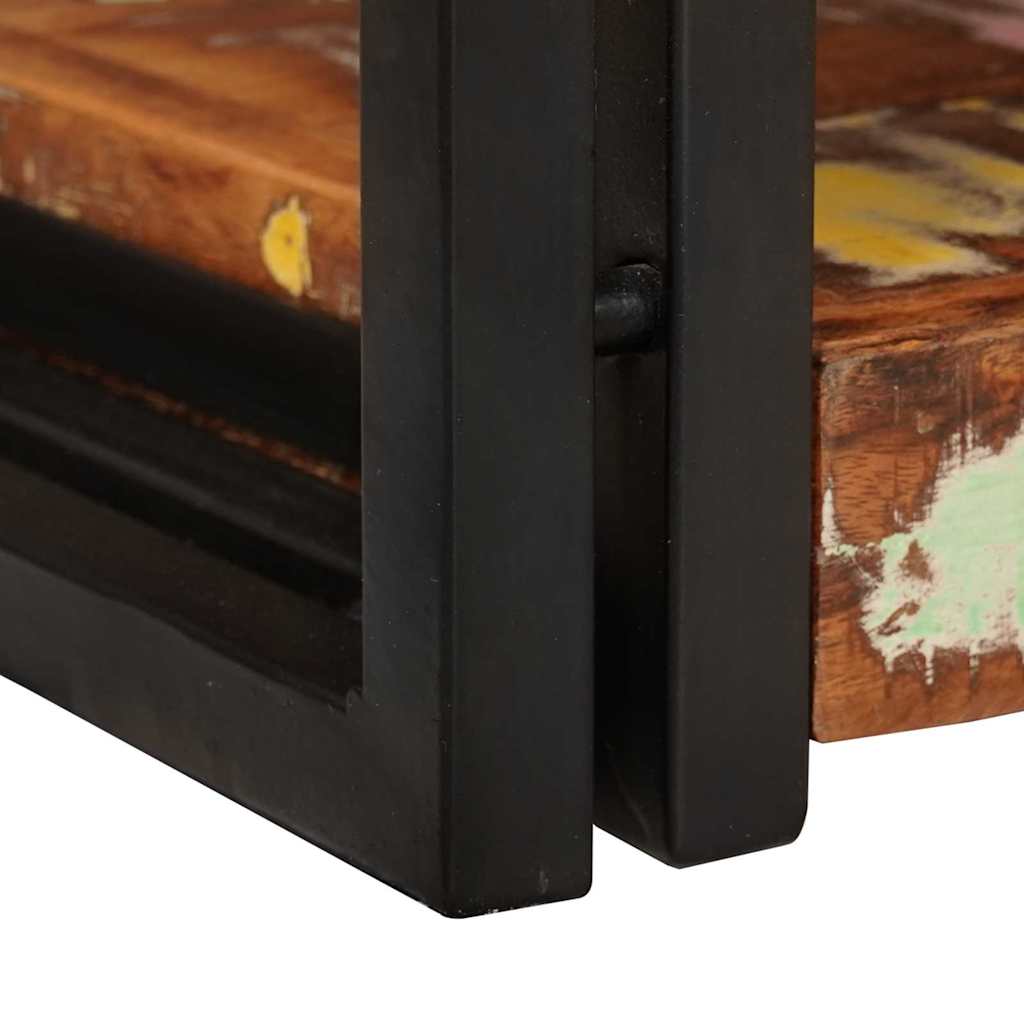 Table de chevet 2 pcs Marron et noir Bois massif récupéré - XIOS