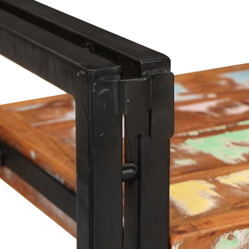 Table de chevet 2 pcs Marron et noir Bois massif récupéré - XIOS