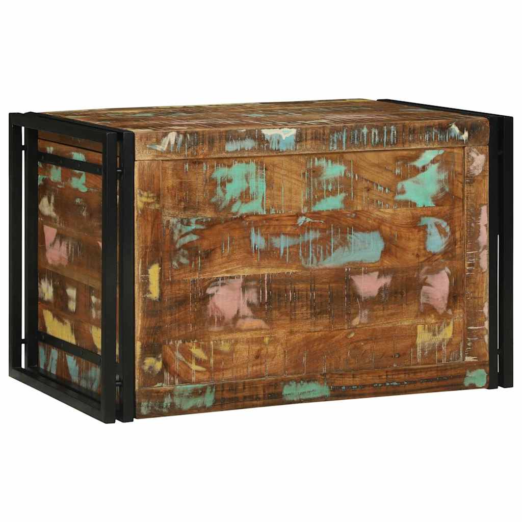 Boîte de Rangement 80 x 50 x 50 cm Bois de récupération - XIOS