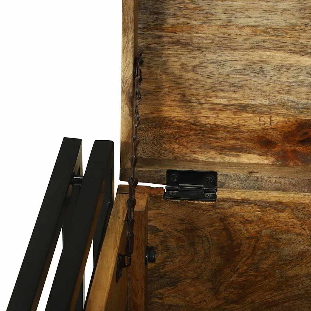 Boîte de Rangement 40 x 40 x 40 cm bois de manguier massif - XIOS