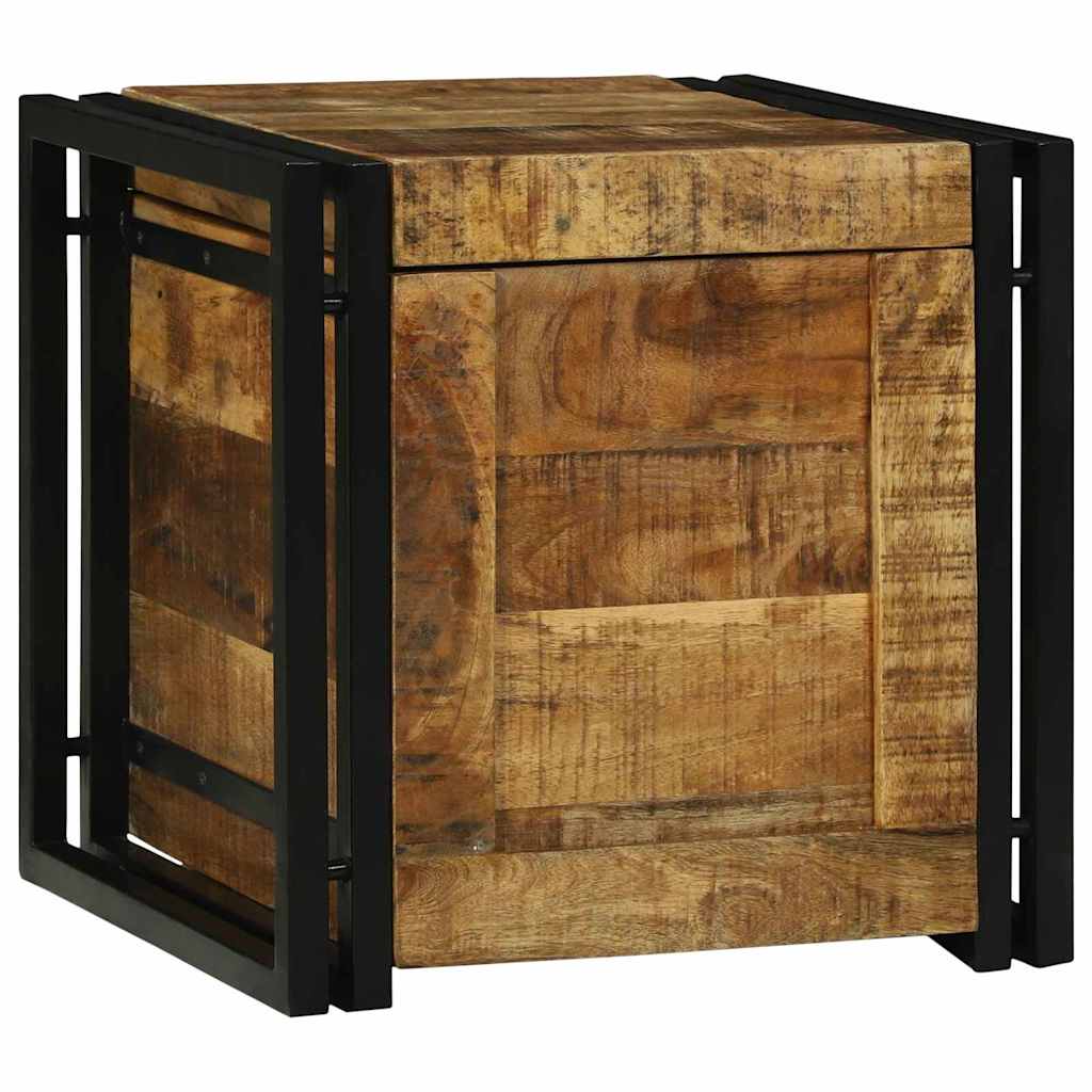 Boîte de Rangement 40 x 40 x 40 cm bois de manguier massif - XIOS