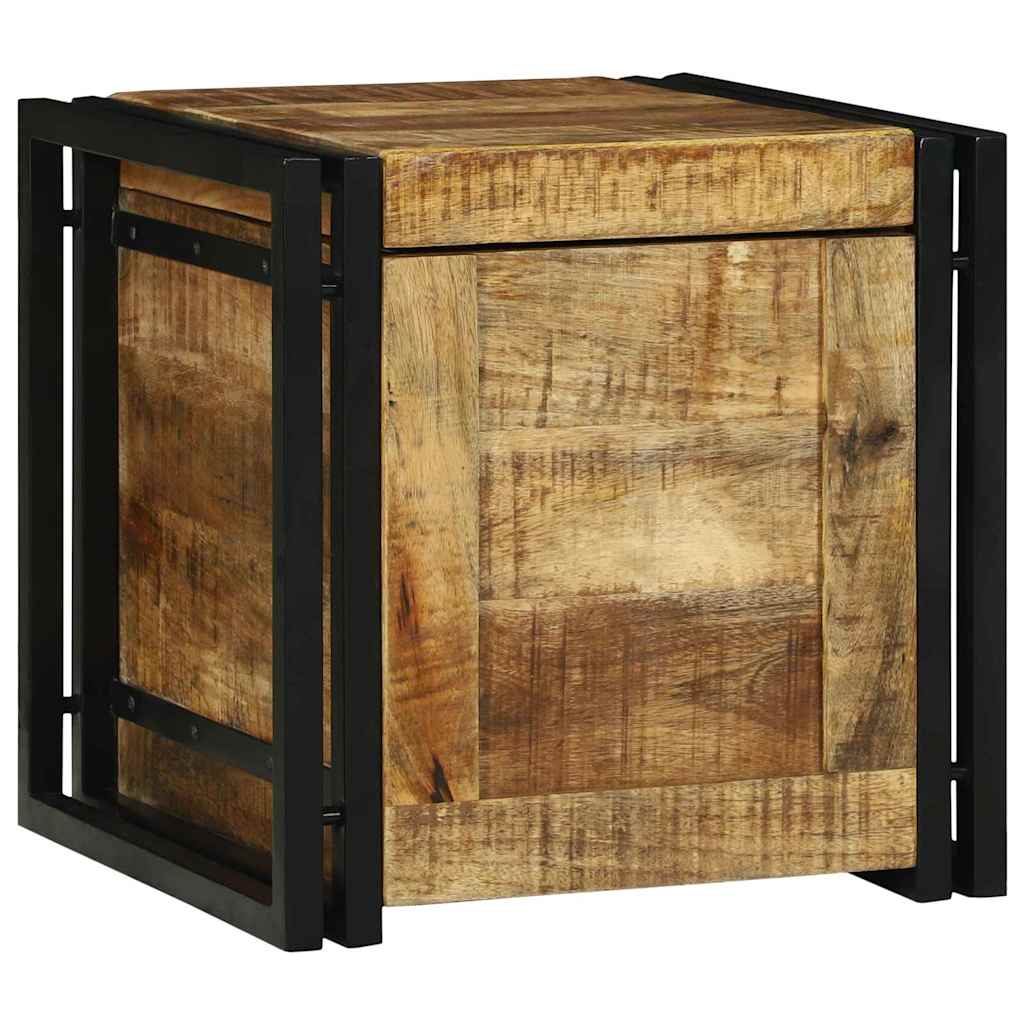 Boîte de Rangement 40 x 40 x 40 cm bois de manguier massif - XIOS