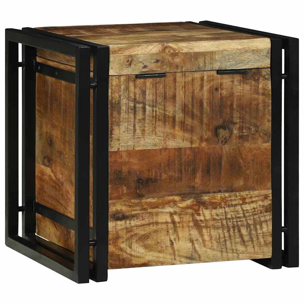 Boîte de Rangement 40 x 40 x 40 cm bois de manguier massif - XIOS