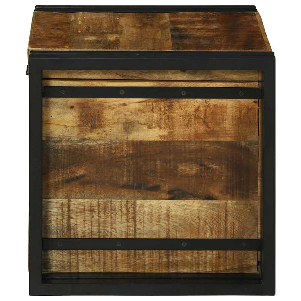 Boîte de Rangement 40 x 40 x 40 cm bois de manguier massif - XIOS