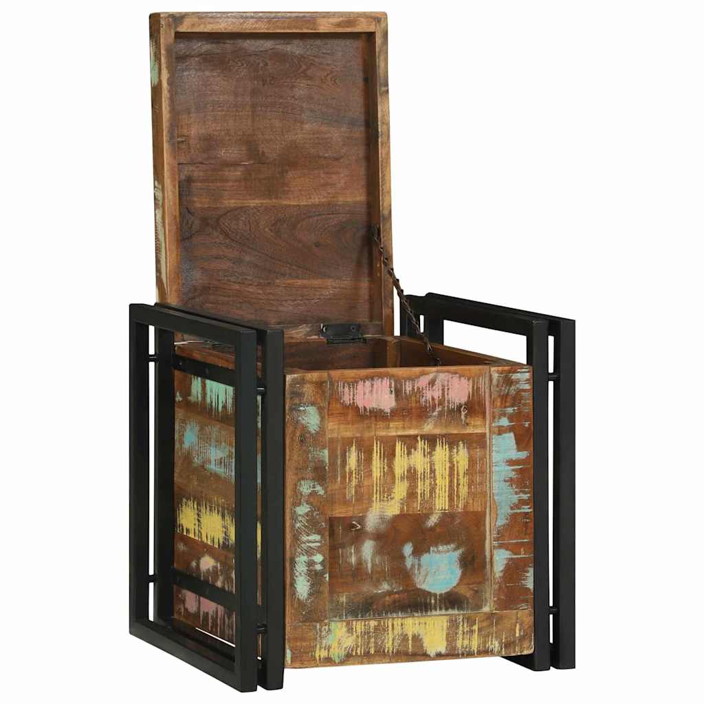 Boîte de Rangement 40 x 40 x 40 cm Bois d'acacia massif - XIOS
