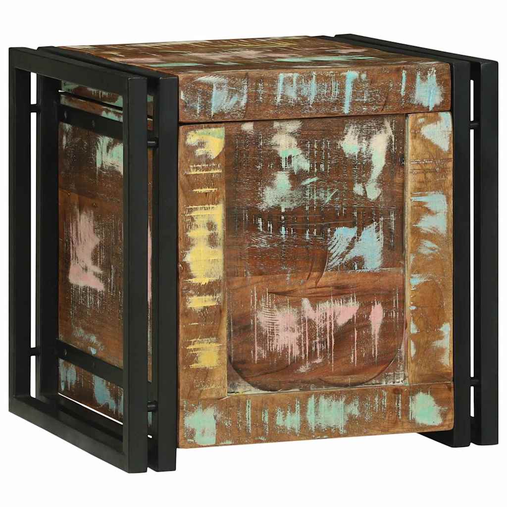 Boîte de Rangement 40 x 40 x 40 cm Bois d'acacia massif - XIOS