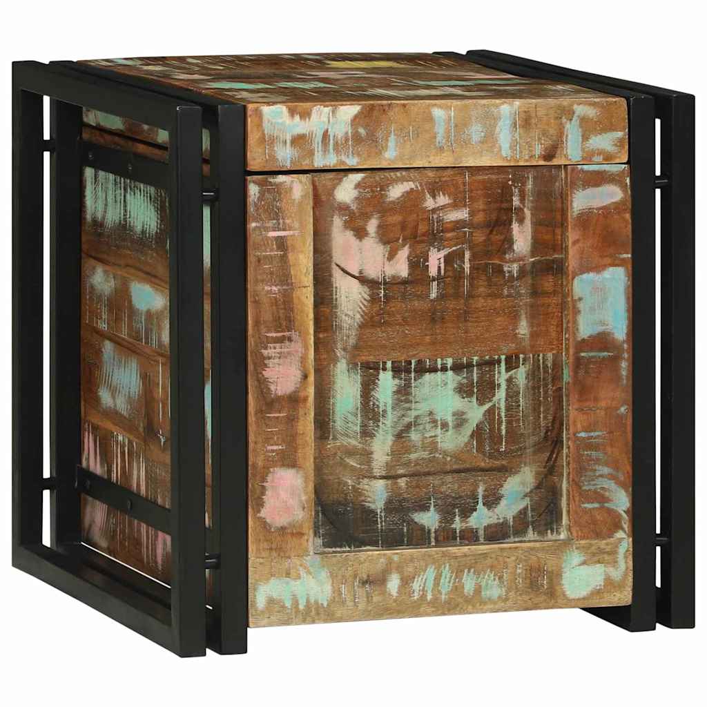Boîte de Rangement 40 x 40 x 40 cm Bois d'acacia massif - XIOS