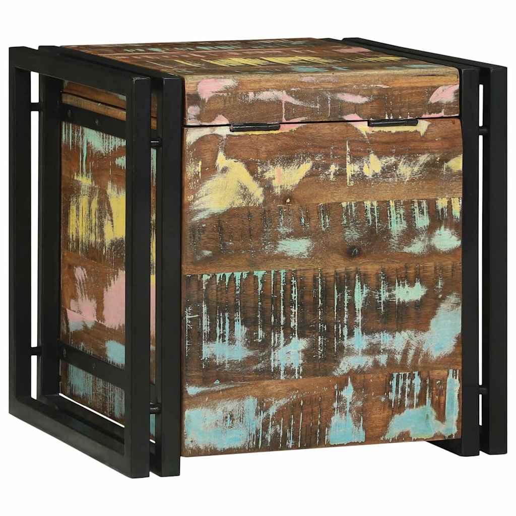 Boîte de Rangement 40 x 40 x 40 cm Bois d'acacia massif - XIOS
