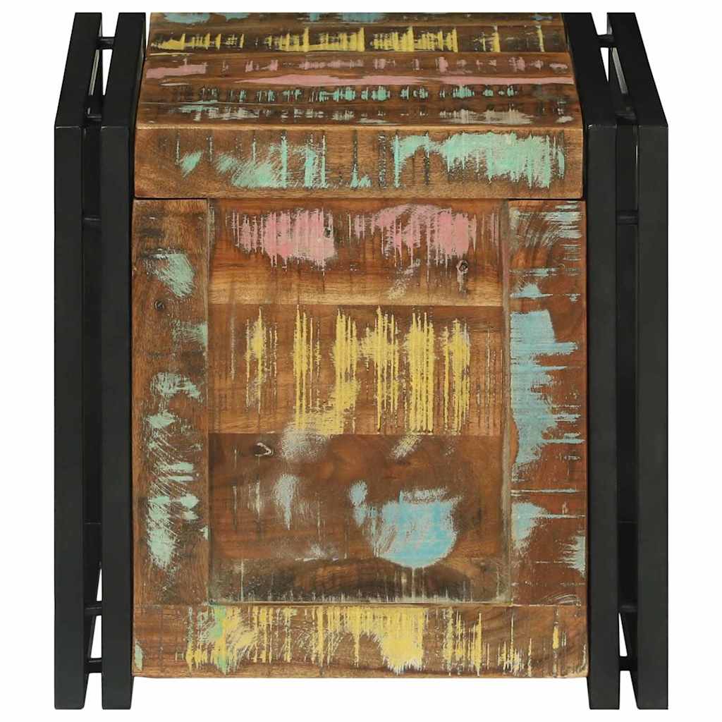 Boîte de Rangement 40 x 40 x 40 cm Bois d'acacia massif - XIOS