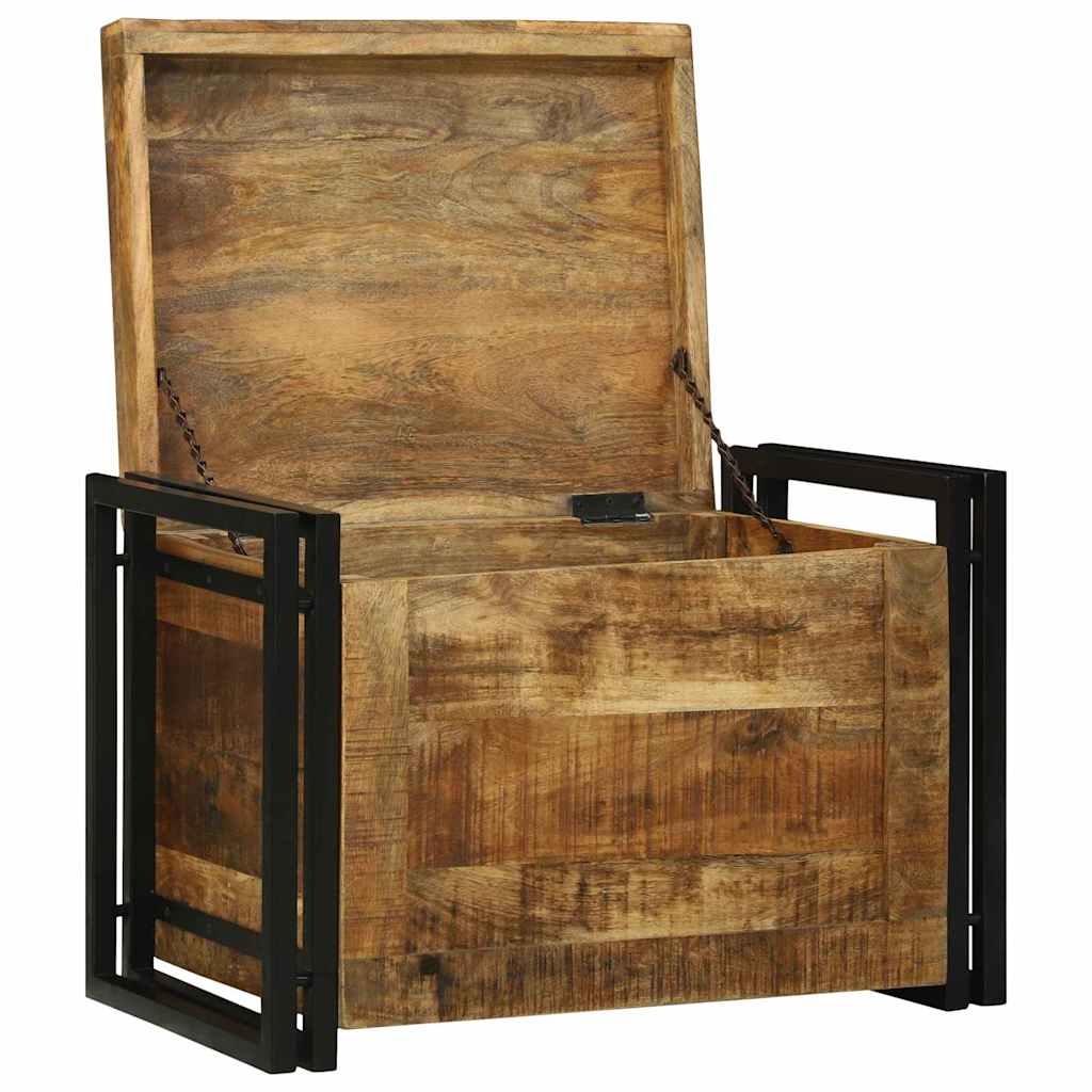 Boîte de Rangement 60 x 40 x 41 cm bois de manguier massif - XIOS