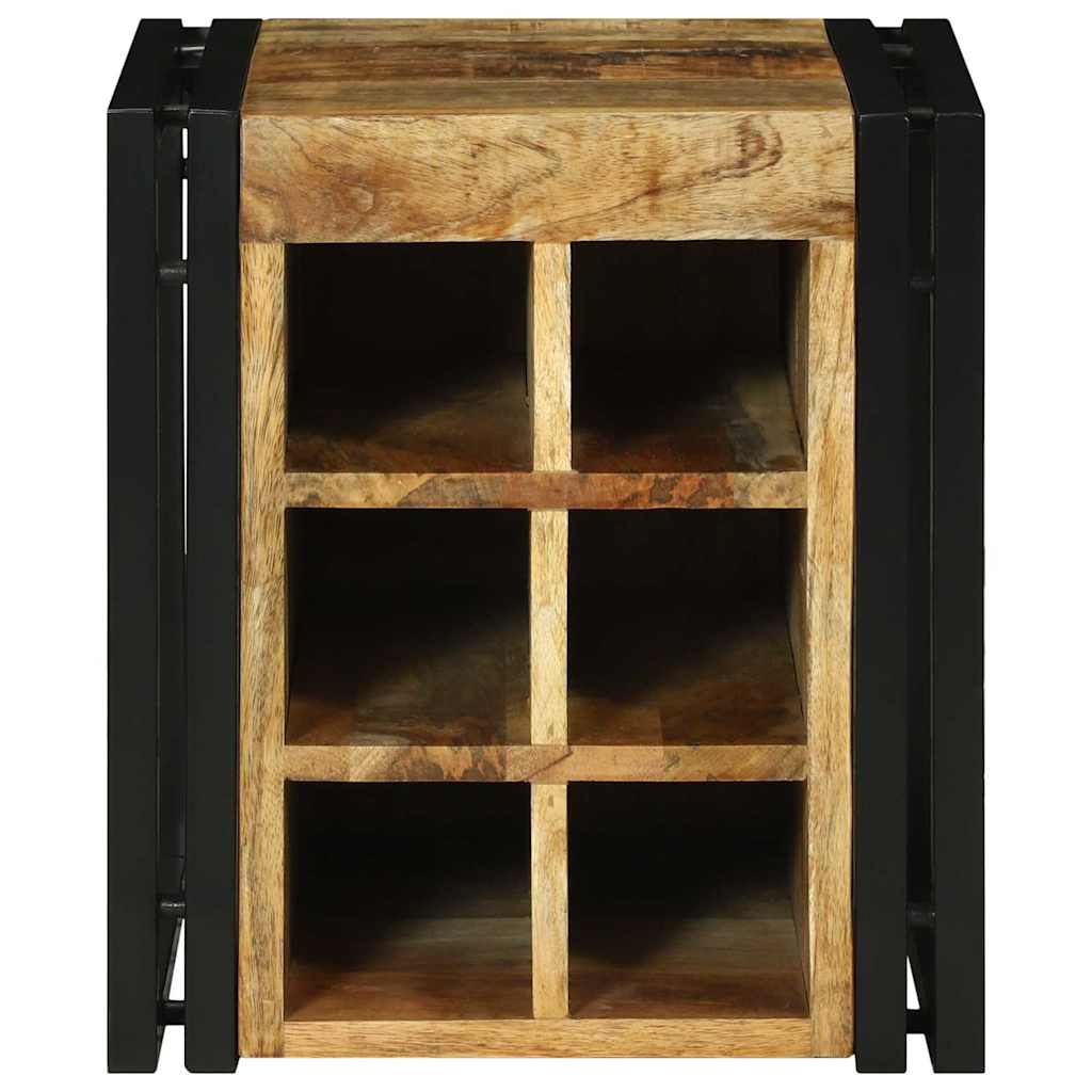Étagère à vin Marron 34.5 x 35 x 39 cm Bois de manguier massif - XIOS