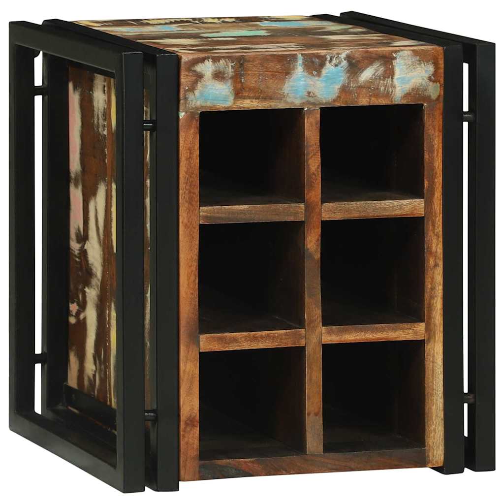 Étagère à vin 34.5 x 35 x 39 cm Bois massif de récupération - XIOS