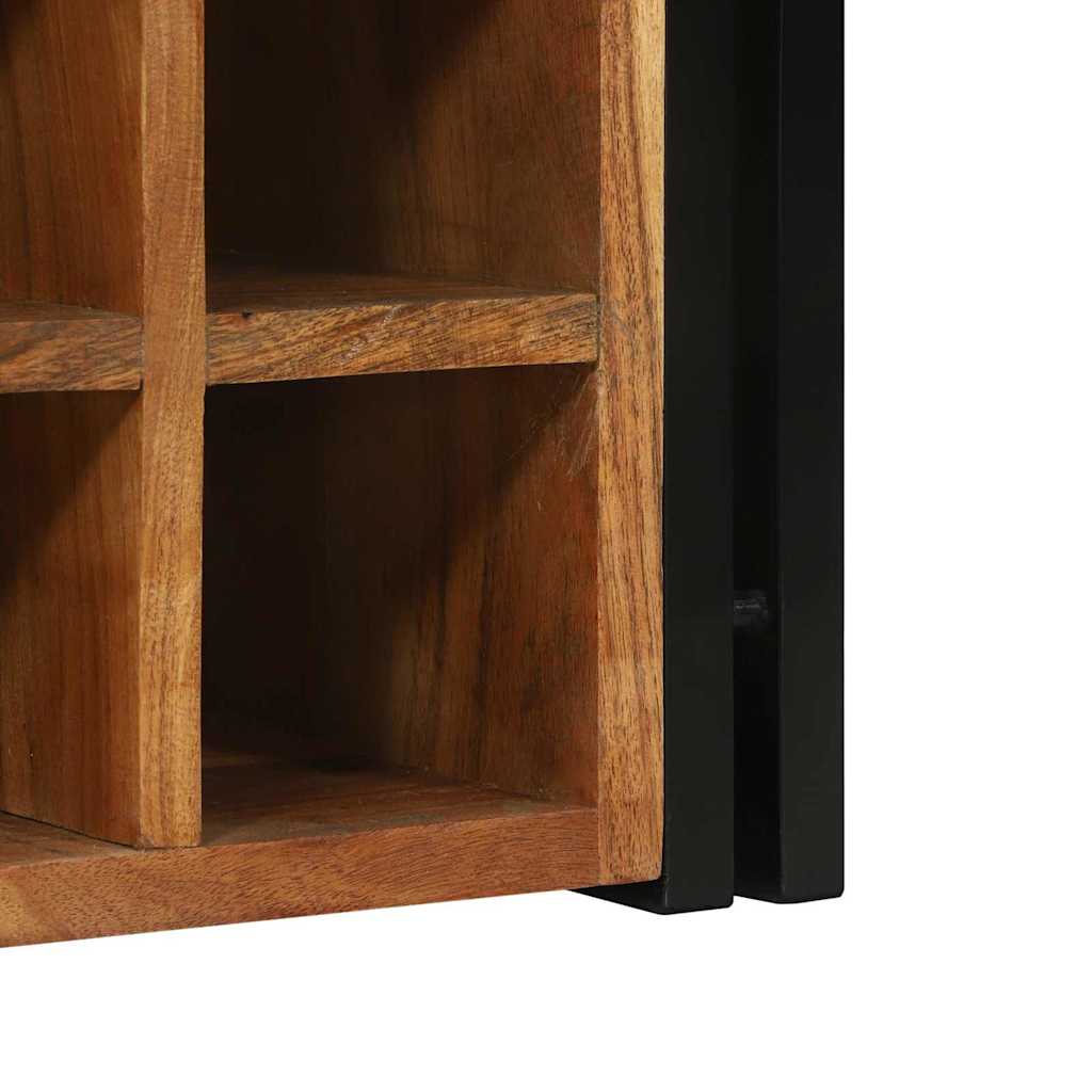 Étagère à vin Marron 34.5 x 35 x 39 cm Bois d'acacia massif - XIOS