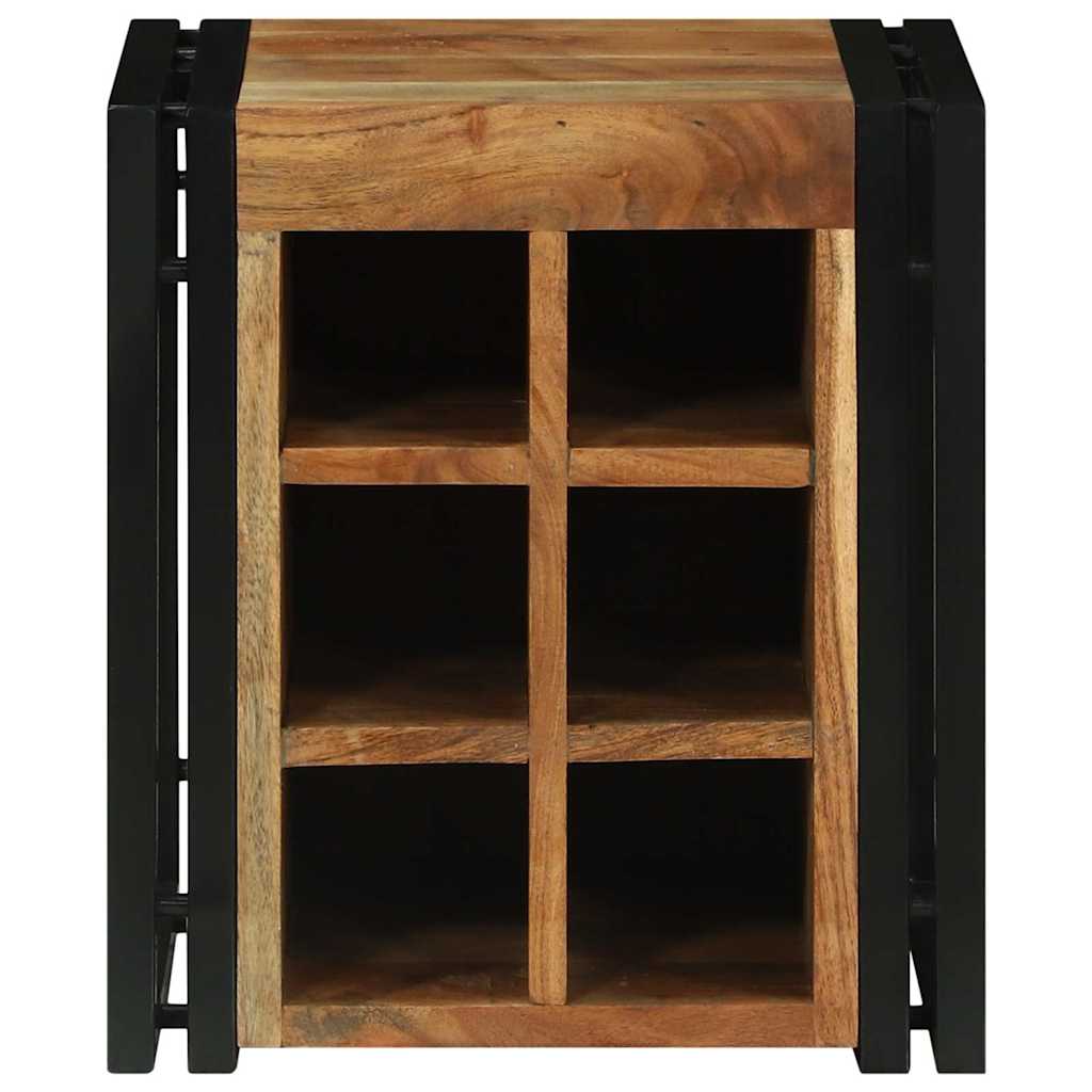 Étagère à vin Marron 34.5 x 35 x 39 cm Bois d'acacia massif - XIOS