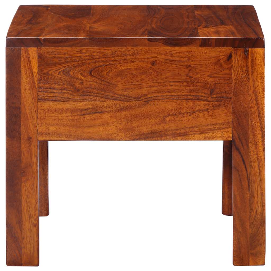 Table de chevet 40x40x36 cm bois d'acacia massif - XIOS