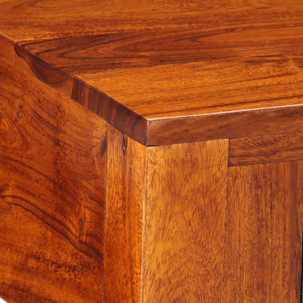 Table de chevet 40x40x36 cm bois d'acacia massif - XIOS