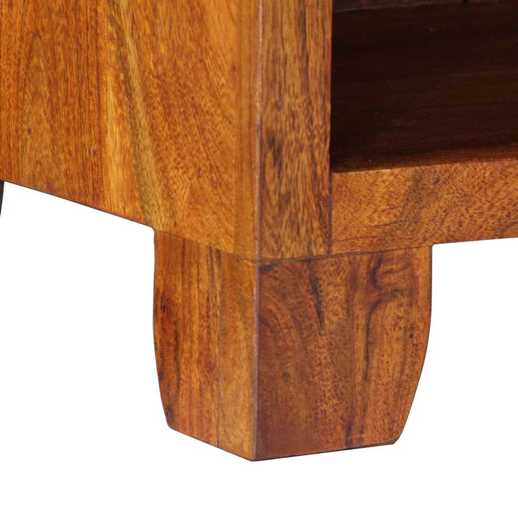 Table de chevet 2 pcs 40x35x45 cm bois d'acacia massif - XIOS