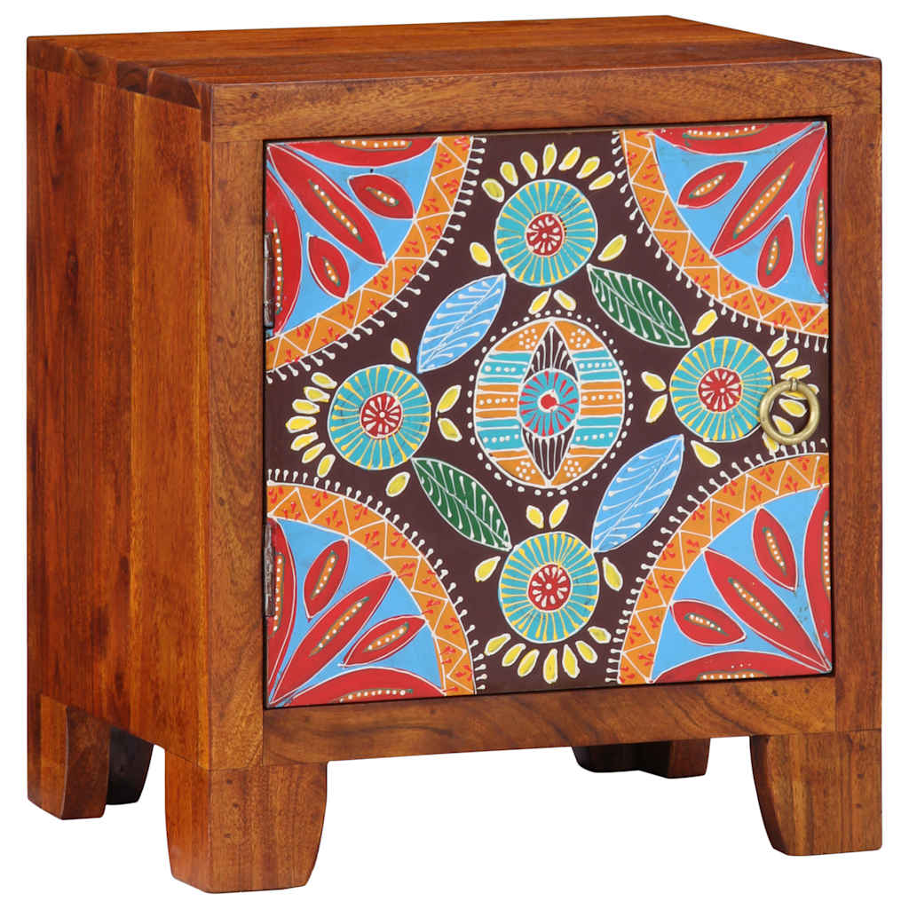 Table de chevet 40x30x45 cm bois d'acacia massif - XIOS