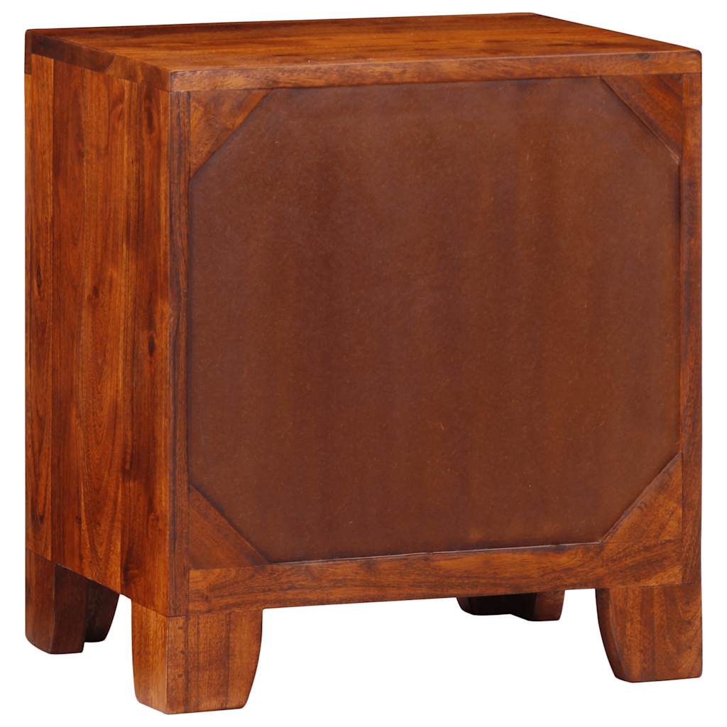 Table de chevet 2 pcs 40x30x45 cm bois d'acacia massif - XIOS