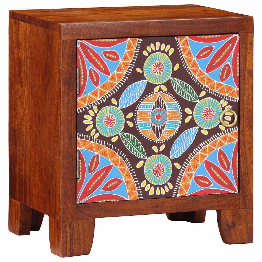 Table de chevet 2 pcs 40x30x45 cm bois d'acacia massif - XIOS