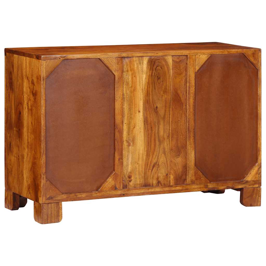 Buffet multicolore 90x35x60 bois massif d'acacia - XIOS