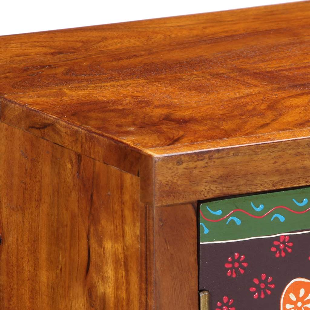 Buffet multicolore 90x35x60 bois massif d'acacia - XIOS