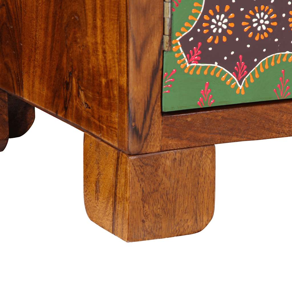 Buffet multicolore 90x35x60 bois massif d'acacia - XIOS
