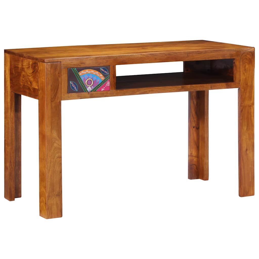 Bureau avec tiroir Marron 110 x 50 x 73 cm Bois d'acacia massif - XIOS