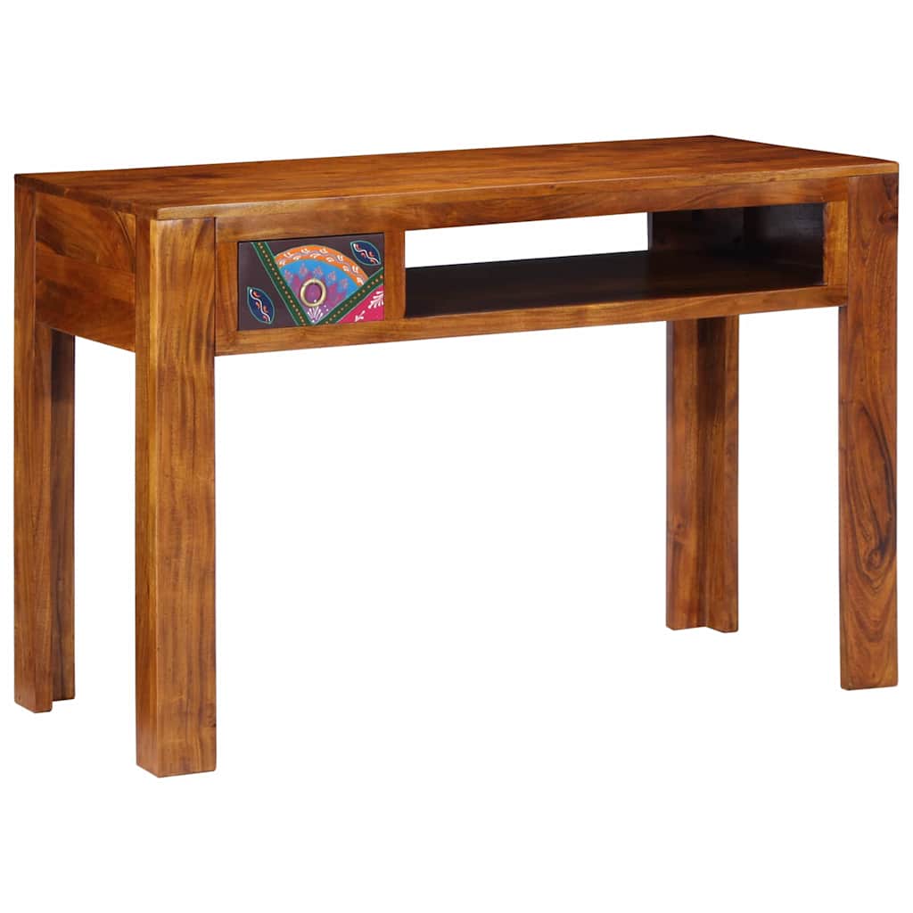 Bureau avec tiroir Marron 110 x 50 x 73 cm Bois d'acacia massif - XIOS