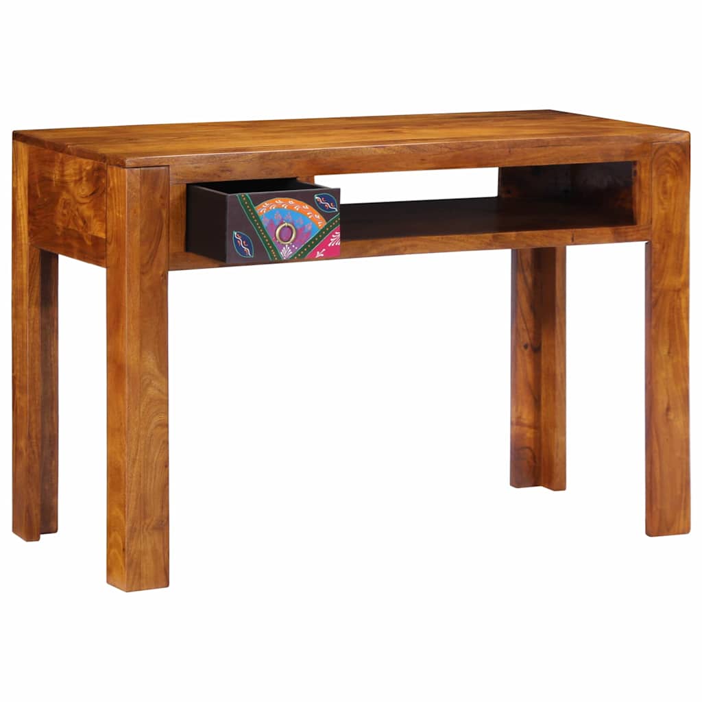 Bureau avec tiroir Marron 110 x 50 x 73 cm Bois d'acacia massif - XIOS