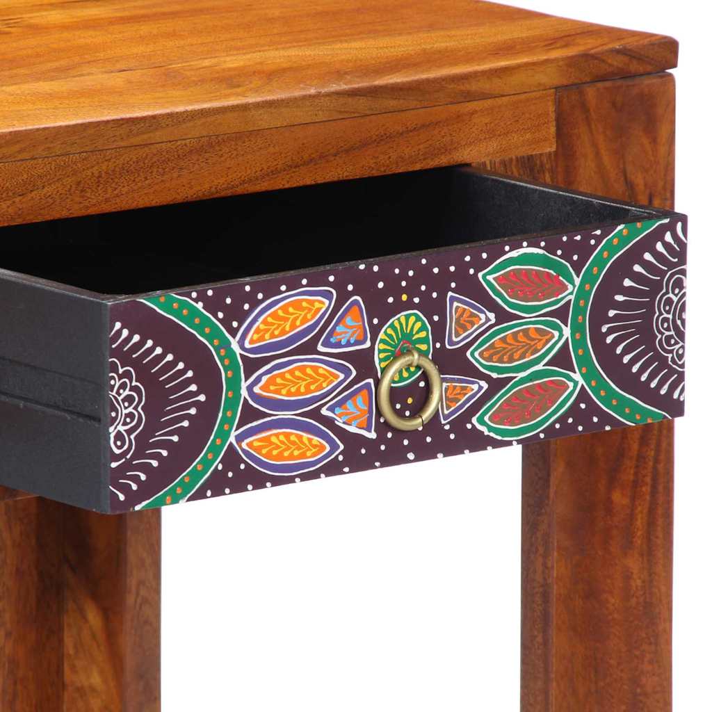 Bureau avec tiroir Marron 100 x 50 x 75 cm Bois d'acacia massif - XIOS