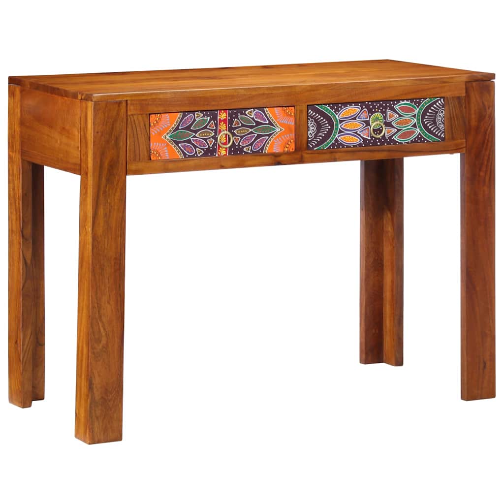 Bureau avec tiroir Marron 100 x 50 x 75 cm Bois d'acacia massif - XIOS