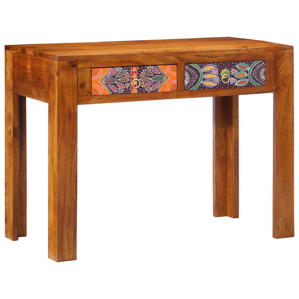 Bureau avec tiroir Marron 100 x 50 x 75 cm Bois d'acacia massif - XIOS