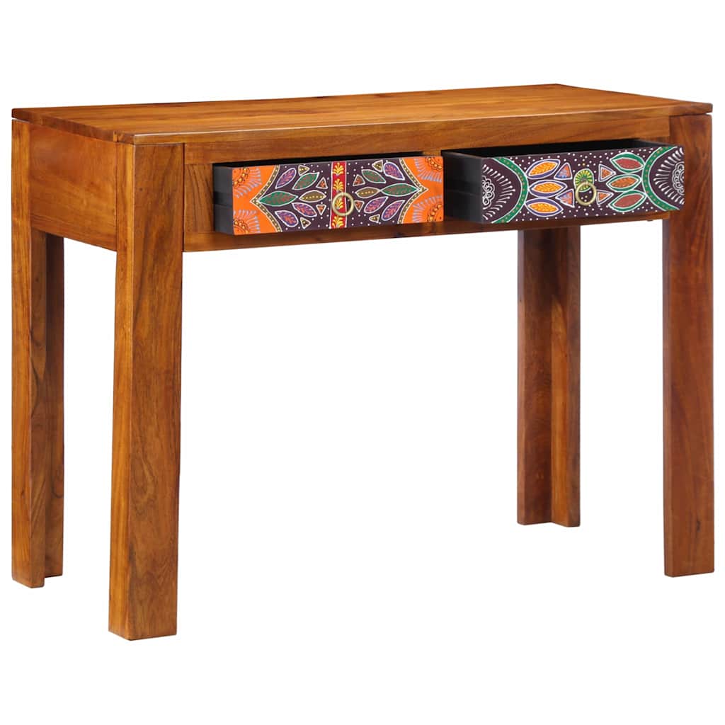 Bureau avec tiroir Marron 100 x 50 x 75 cm Bois d'acacia massif - XIOS