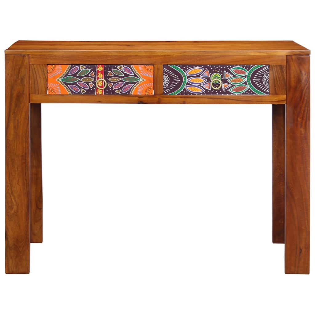 Bureau avec tiroir Marron 100 x 50 x 75 cm Bois d'acacia massif - XIOS