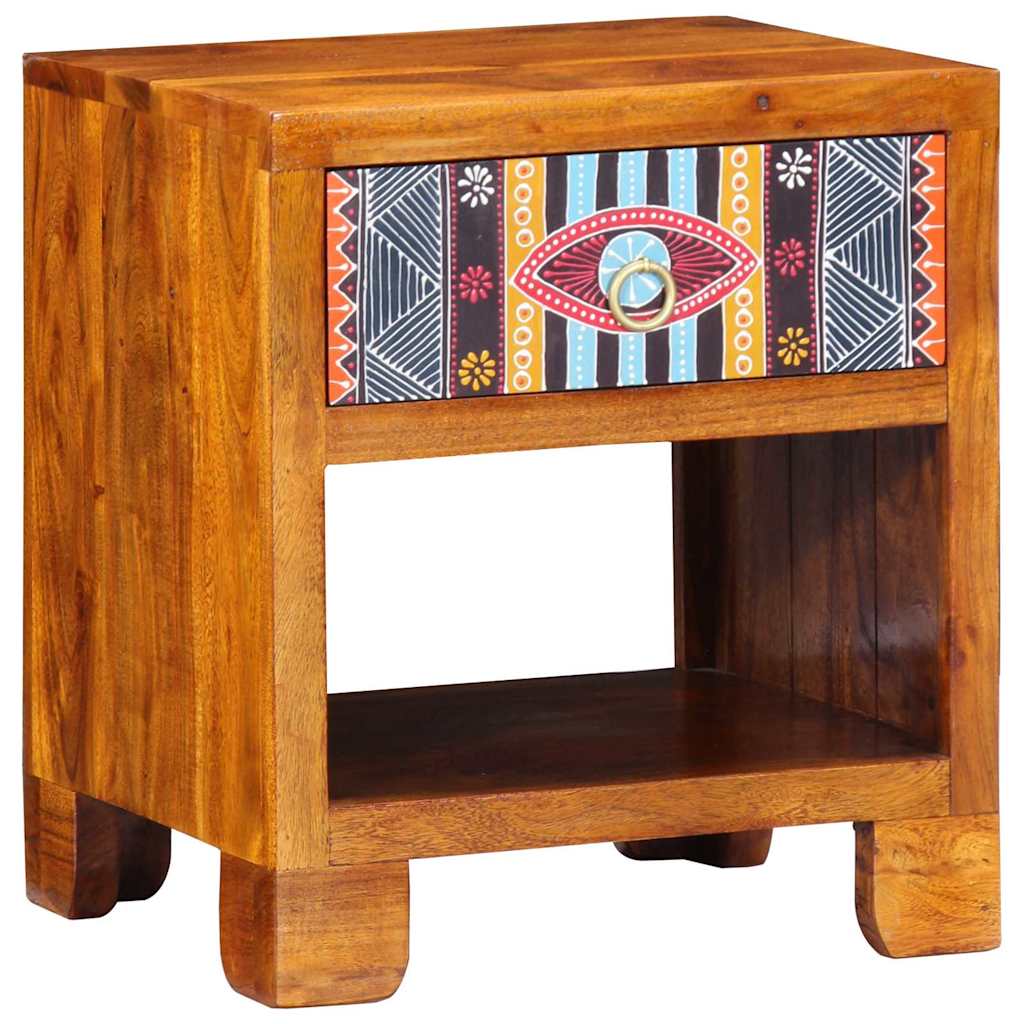 Buffet Multicolore 40 x 35 x 45 cm Bois d'acacia massif - XIOS